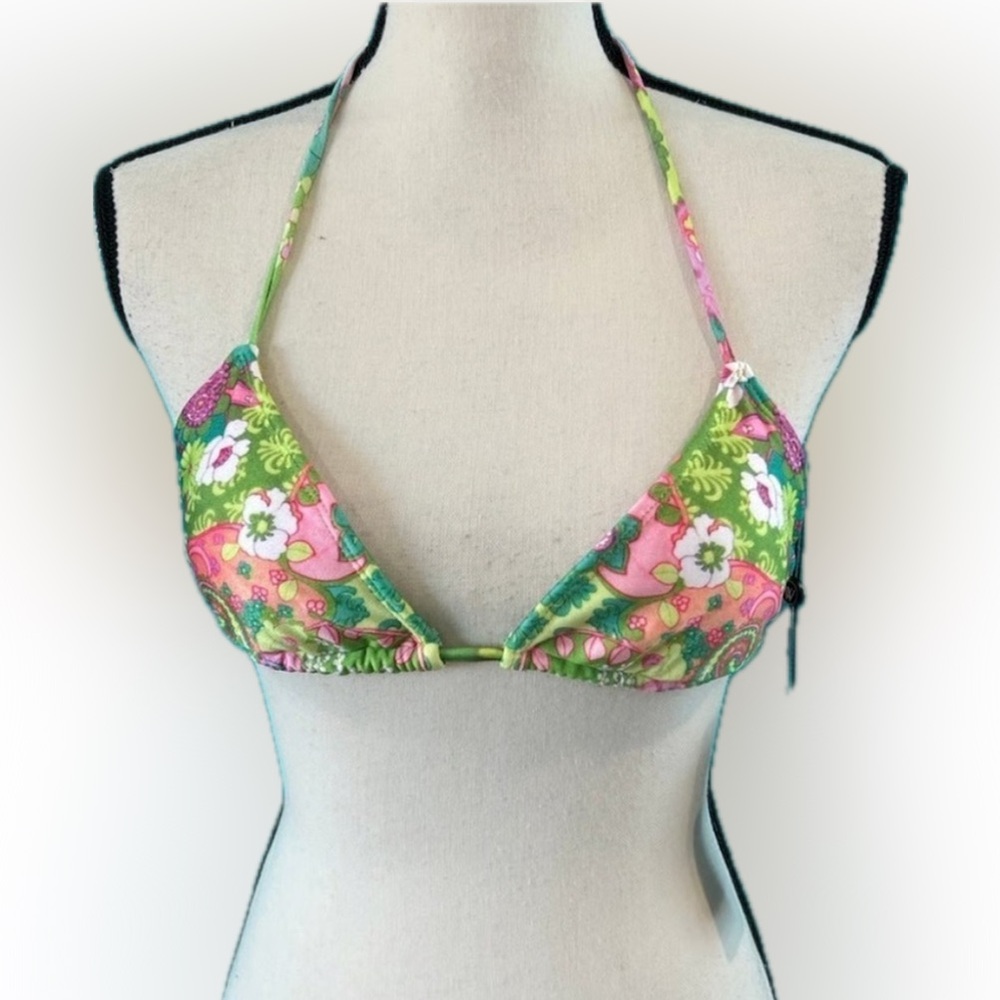 Wildfox | Floral Halter Bikini Top